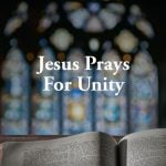 Jesus Prays For Unity